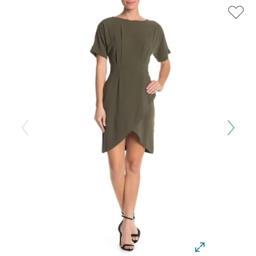 💕Bobeau Olive Midi Pleated Dress✨💐